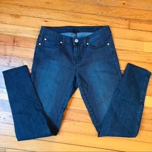 GAP skinny pin-striped lightweight jeans